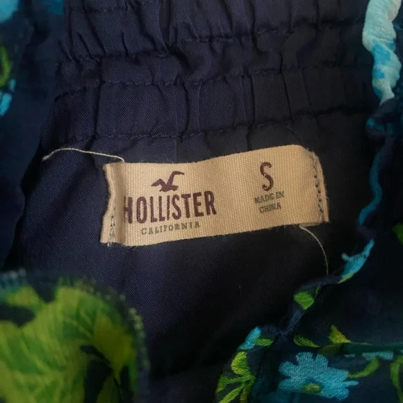 Hollister Y2k Navy Blue Floral Dress - Picture 5 of 5